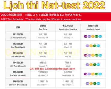 Lịch thi Nattest năm 2022 đầy đủ Hạn đăng ký, Xem điểm