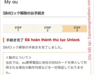 Hướng dẫn tự Unlock iPhone mạng AU Nhật thành Quốc tế miễn phí mới nhất