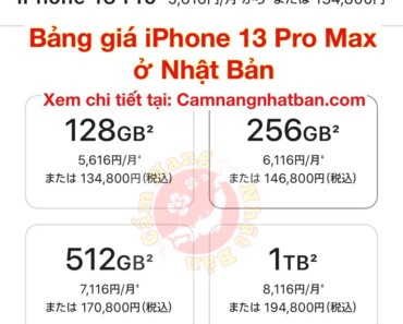 Bảng giá iPhone 13 ở Nhật Bản quốc tế Sim Free, bao giờ bắt đầu bán ra?