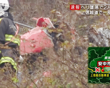Máy bay trực thăng rơi ở Nhật 2 người thiệt mạng.