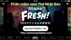 Xem trực tiếp hơn 300 kênh trên Abema TV Fresh