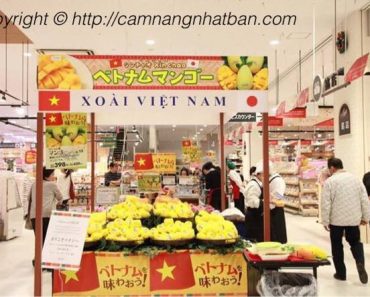 Nơi bán xoài Việt Nam trong siêu thị ở Nhật Bản