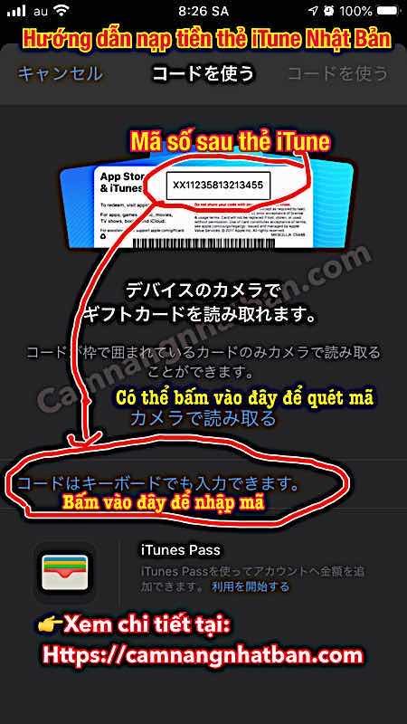 Hướng dẫn nạp tiền thẻ iTune Nhật Bản vào tài khoản ID Apple Store Nhật 4