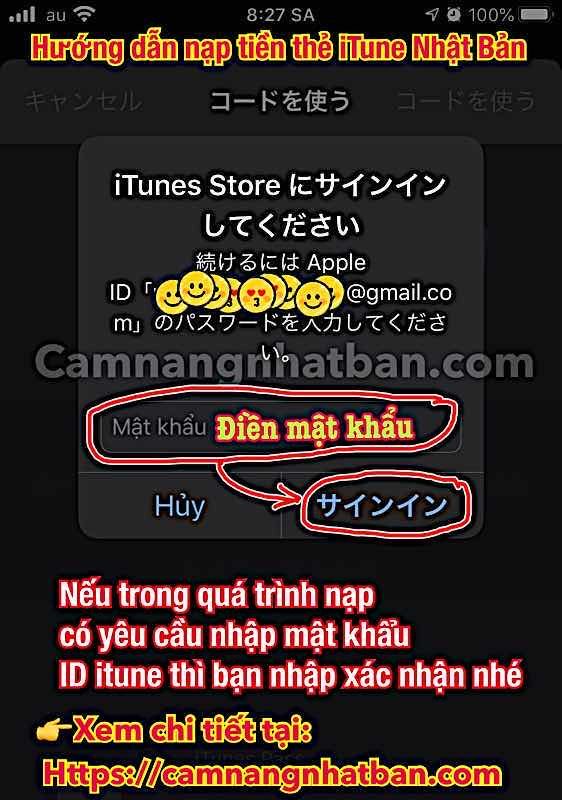 Hướng dẫn nạp tiền thẻ iTune Nhật Bản vào tài khoản ID Apple Store Nhật 6
