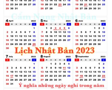Lịch Nhật Bản năm 2023 và những ngày nghỉ lịch đỏ trong năm