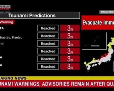 Nhật Bản: Cảnh báo thêm nhiều trận động đất mạnh có thể tiếp diễn trong 1 tuần tới