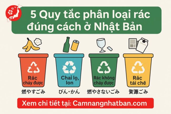 5 Quy tắc phân loại rác đúng cách ở Nhật Bản mà bạn cần biết