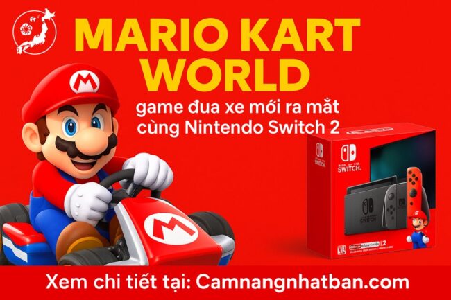 Mario Kart World – Game đua xe siêu hot ra mắt cùng Nintendo Switch 2 tại Nhật Bản