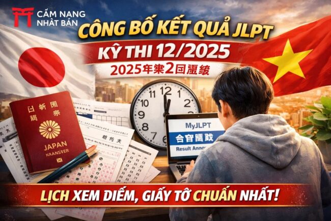 Thời gian công bố điểm thi JLPT 12/2025 CHÍNH THỨC