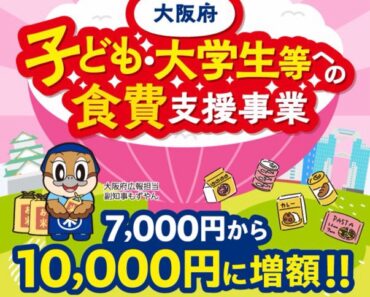 Học tiếng Nhật qua Tin :Chương trình Hỗ trợ Chi phí Thực phẩm cho Trẻ em và Sinh viên tại Osaka: Hướng dẫn Chi tiết và Cách Đăng ký