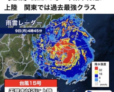 Cảnh báo bão Faxai số 15 tiến vào Nhật Bản giao thông bị đình trệ