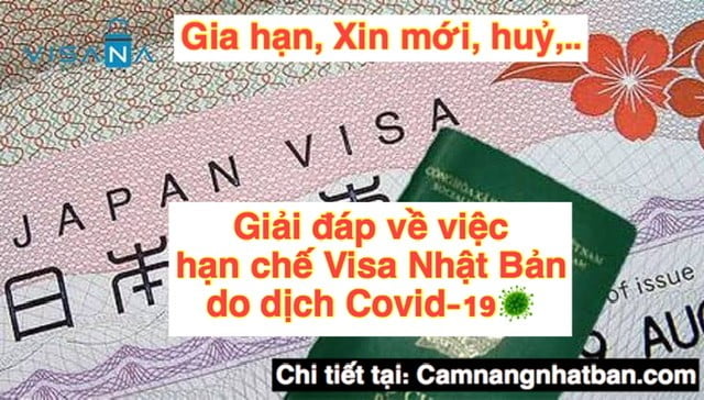 Trả lời Câu hỏi liên quan đến việc hạn chế visa Nhật Bản do dịch Corona