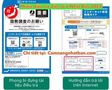 Hướng dẫn điền Phiếu điều tra dân số ở Nhật Bản năm 2020 bằng Tiếng Việt
