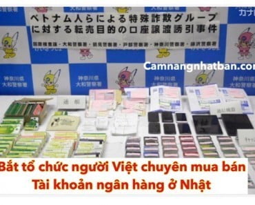 Nhật Bản: Bắt nhóm người Việt chuyên mua bán sổ, thẻ ngân hàng trên mạng xã hội