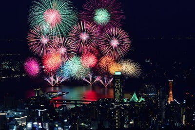Lễ hội bắn pháo hoa ở Cảng Kobe Nhật Bản 2019 lần 49