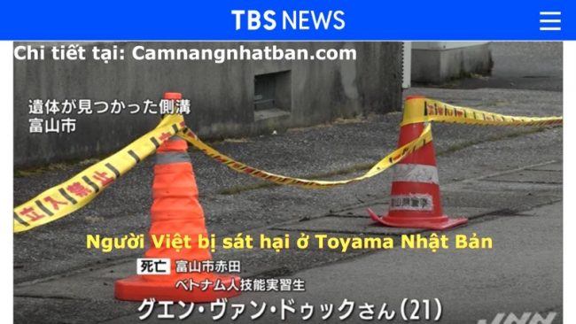 Tìm thấy thi thể người Việt Nam ở Nhật Bản nghi bị sát hại cách đây 1 tháng Ở Toyama