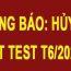 THÔNG BÁO HOÃN KỲ THI NAT-TEST ngày 6/6/2021 của các khu vực thi ở Việt Nam