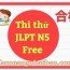 Luyện thi JLPT N5 phần Từ Vựng – Chữ Hán Đề thi số 8 (50 Câu)