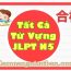 Danh sách tất cả Từ Vựng JLPT N5 đầy đủ Nhất Bài 1