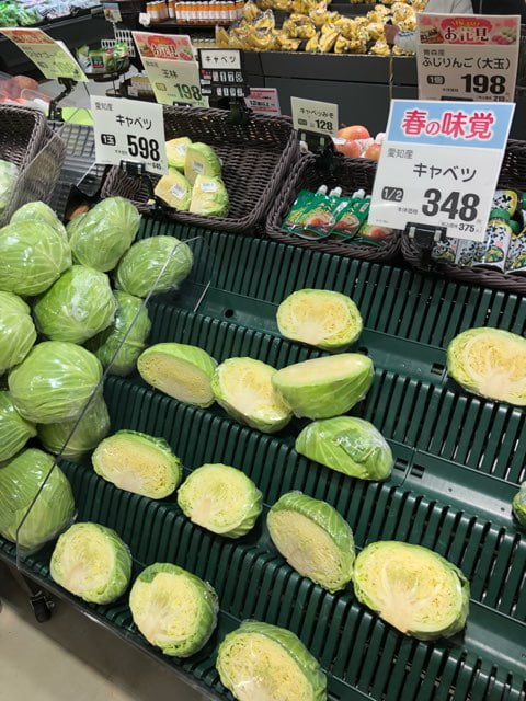 Giá rau quả ở Nhật Bản 2018