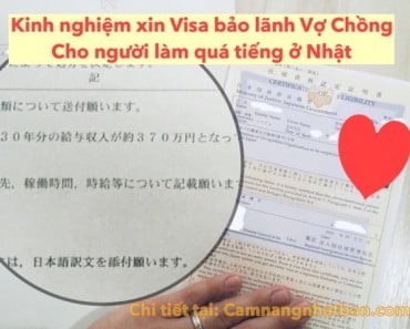 Kinh nghiệm tự Xin Visa bảo lãnh của Du Học Sinh Làm quá tiếng gần 400 man/năm