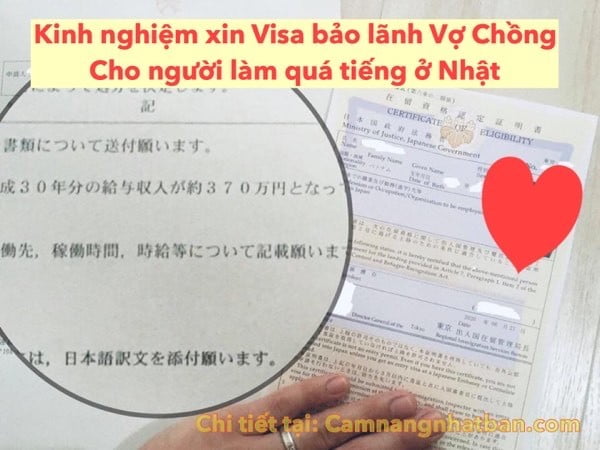 Kinh nghiệm tự Xin Visa bảo lãnh Vợ, Chồng của Du Học Sinh Làm quá tiếng gần 400 man/năm