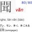80 chữ Kanji thi năng lực tiếng Nhật JLPT N5 80/80