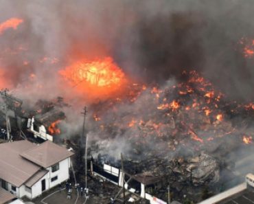 Ảnh Hiện trường vụ hỏa hoạn thiêu rụi 140 tòa nhà ở Nhật Bản