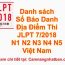 Danh sách số báo danh và địa điểm thi JLPT 7/2018 ở Hồ Chí Minh Việt Nam