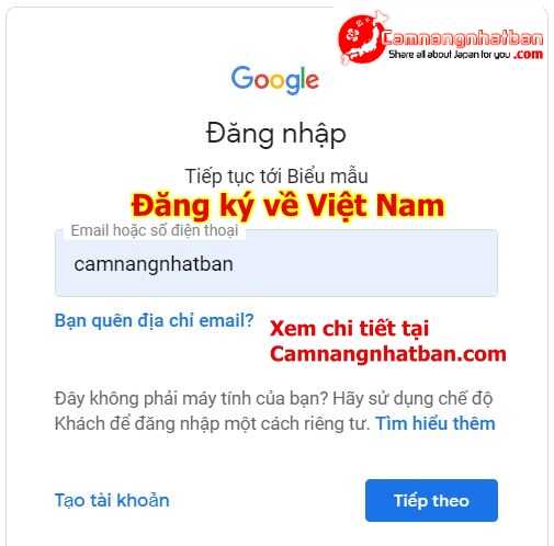 Hướng dẫn đăng ký về Việt Nam từ Nhật Bản 1