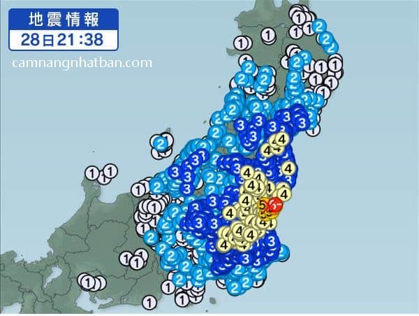 Động đất gần 6 độ ở Nhật Bản