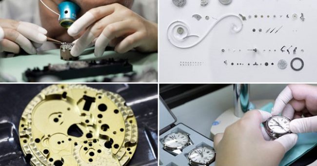 Các công đoạn sản xuất đồng hồ Grand Seiko. ẢNH: BLOOMBERG