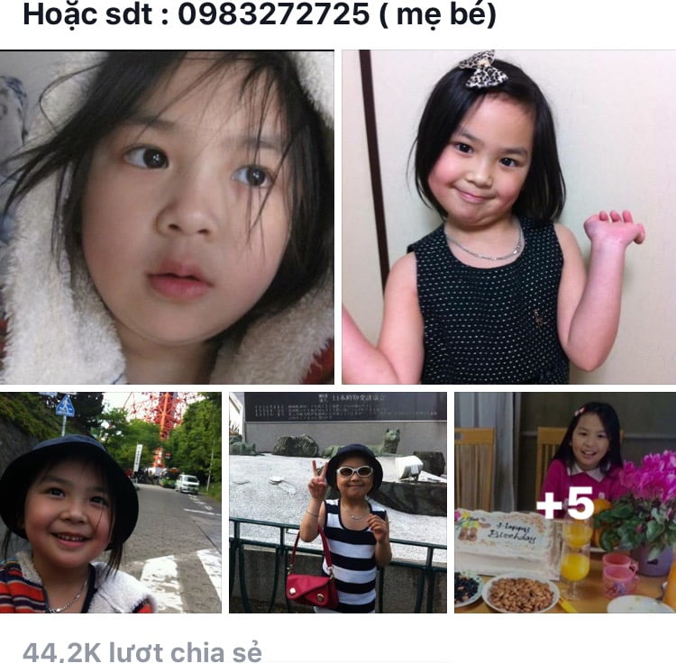 Tìm Bé gái 10 tuổi người Việt ở Nhật bị bắt cóc