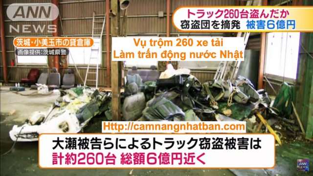 Nhật Bản: Vụ trộm 260 xe tải mổ xẻ bán phụ tùng làm trấn động nước Nhật