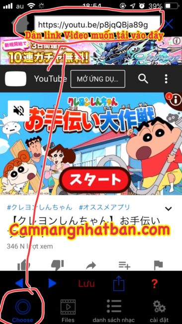 Hướng dẫn tải Video Youtube Facebook trên điện thoại Miễn Phí cho các bạn ở Nhật 1