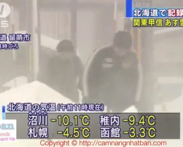 Tokyo ngày mai có tuyết rơi, Hokkaido tuyết rơi lạnh kỷ lục 5 năm qua