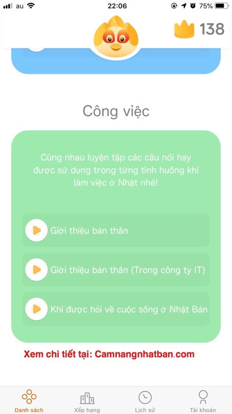 Ra mắt ứng dụng luyện giao tiếp tiếng Nhật miễn phí cho người Việt