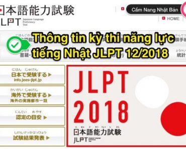 Thông tin đăng ký thi JLPT tháng 12 năm 2018 ở Nhật và Việt Nam