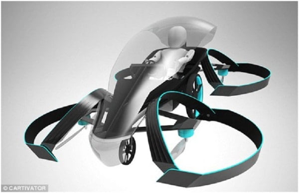Hình ảnh 3D của mẫu xe bay cá nhân Skydrive